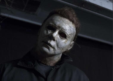 Michael Myers looking iconically evil to celebrate the Slashers first win
